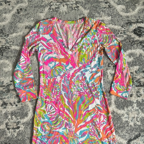 Lilly Pulitzer Christie Scuba V-Neck Dress - Picture 2 of 10
